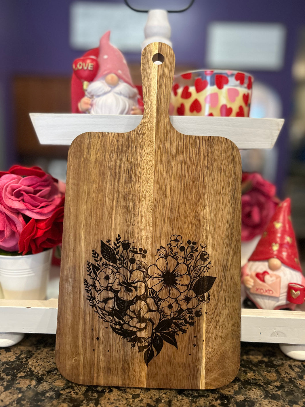 Floral Heart Board