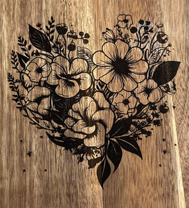 Floral Heart Board